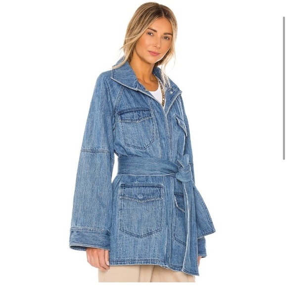 L'Academie The Camillei Jacket in Indigo Blue - Picture 5 of 11